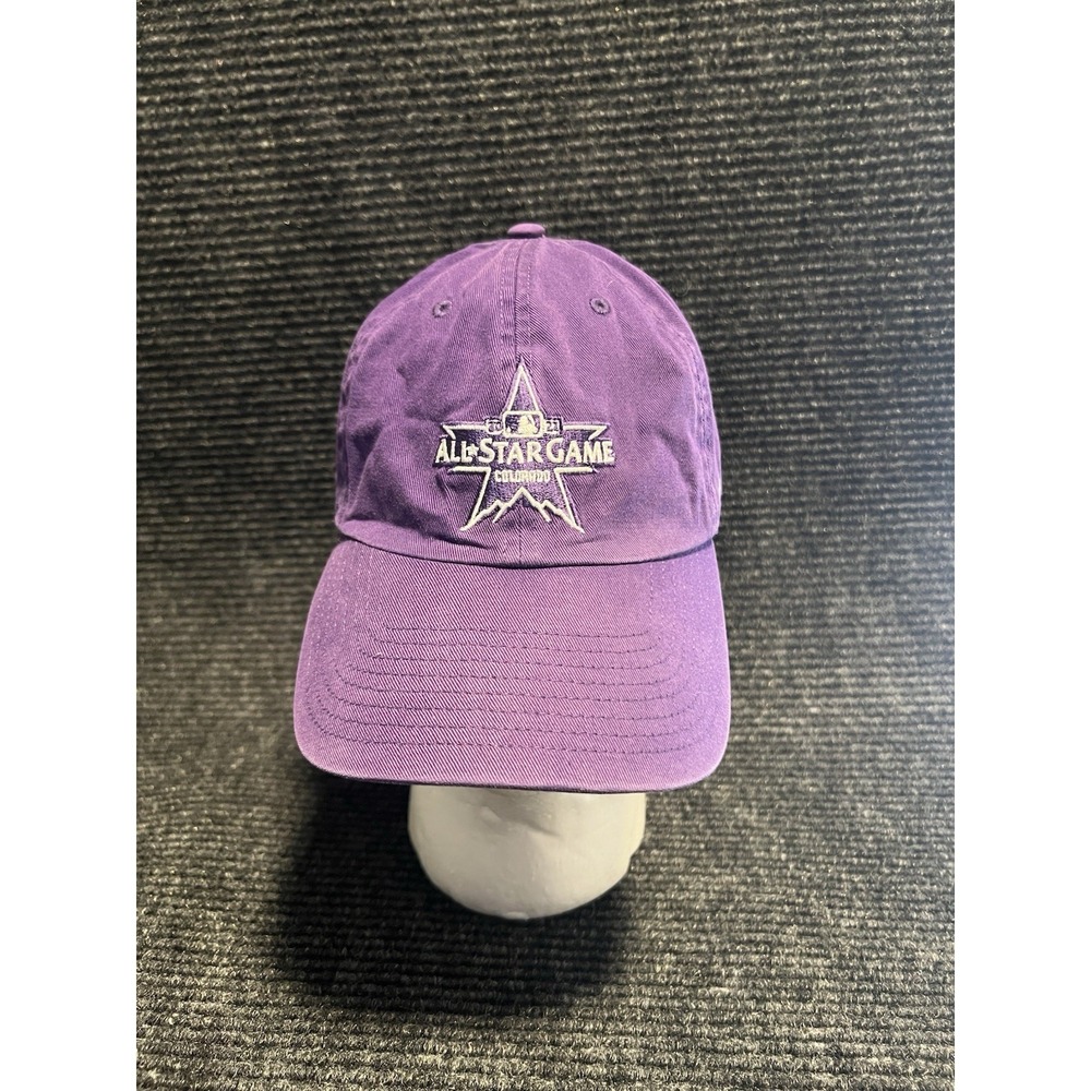 Colorado MLB 2021 All Star Game 47 Brand Purple Adjustable‎ Hat Strapback OSFM